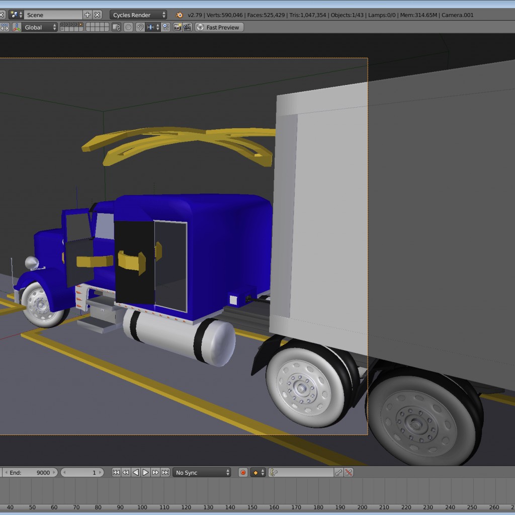 Tractor Trailer with Rig preview image 1